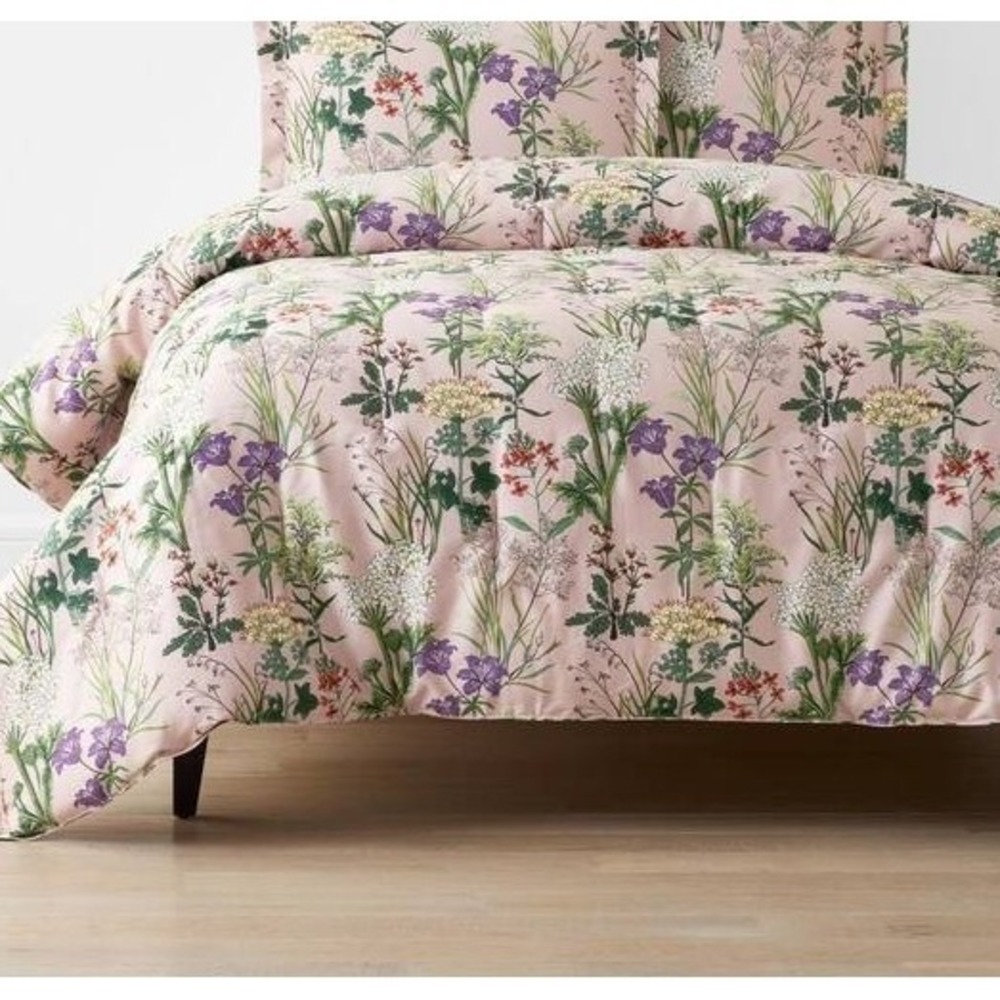 The‎ Company Store Timeless Garden Blush Comforter Queen Size Botanical Floral
